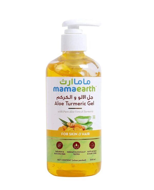 Mamaearth Aloe Turmeric Gel For Skin & Hair (300ml) - Mamaearth