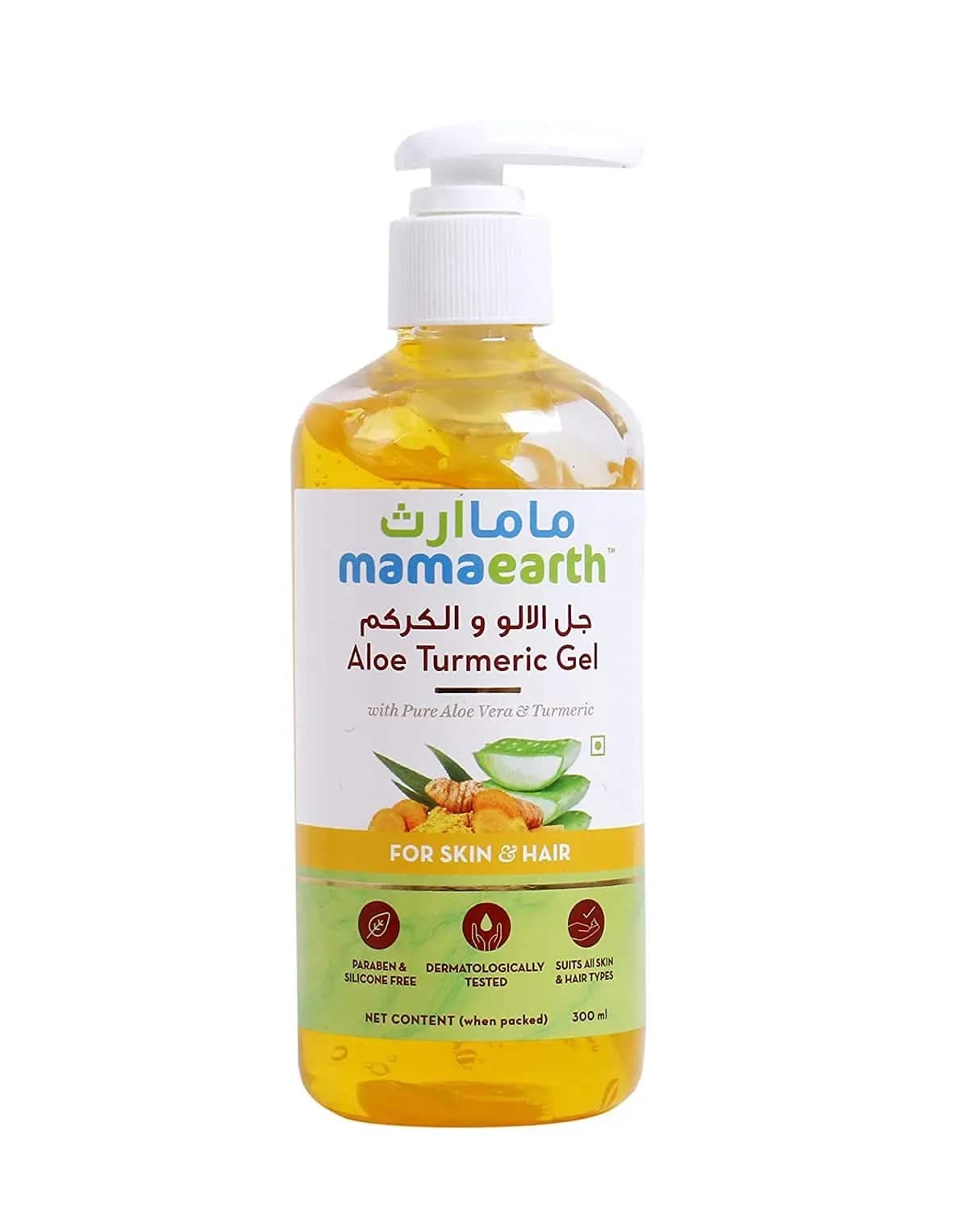 Mamaearth Aloe Turmeric Gel For Skin & Hair (300ml) - Mamaearth