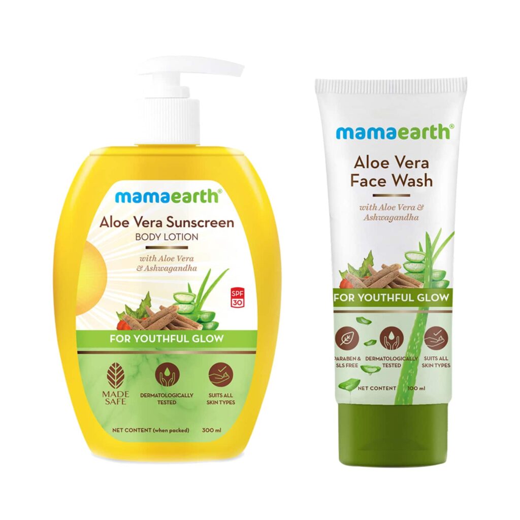 Mamaearth Aloe Vera Skin Essentials Combo - Mamaearth
