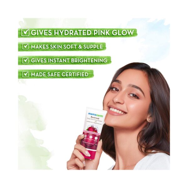 Mamaearth Beetroot Daily Glow Face Cream (80 g) - Mamaearth