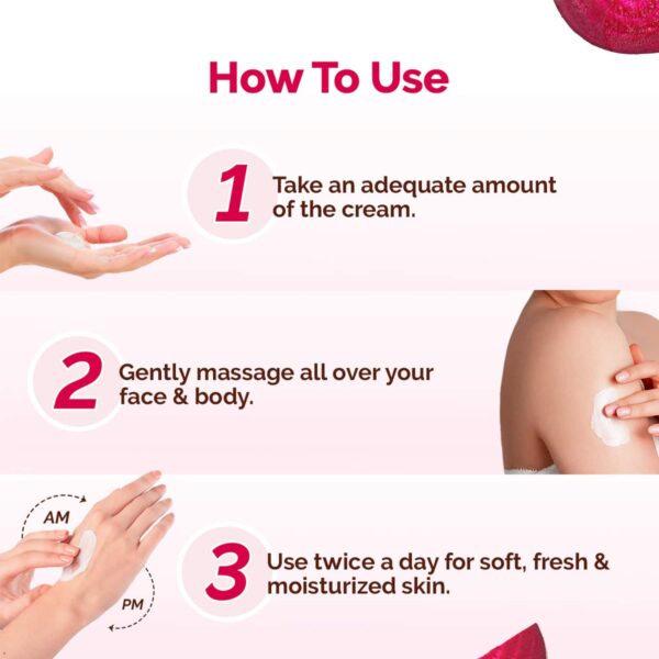 Mamaearth Beetroot Hydraful Light Moisturizing Cream with Beetroot & Hyaluronic Acid for Pink Glow (50 g) - Mamaearth