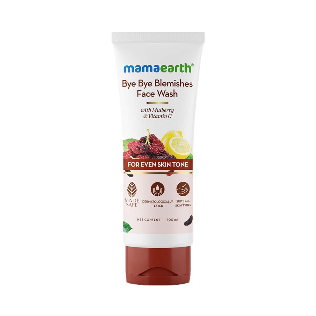 Mamaearth Bye Bye Blemishes Face Wash With Mulberry And Vitamin C (100ml) - Mamaearth