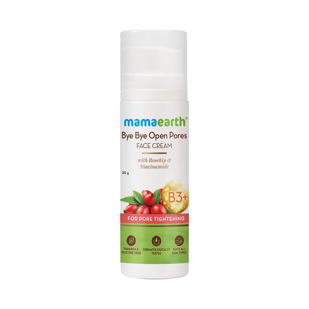 Mamaearth Bye Bye Face Cream For Pore Tightening With Rosehip & Niacinamide (30g) - Mamaearth