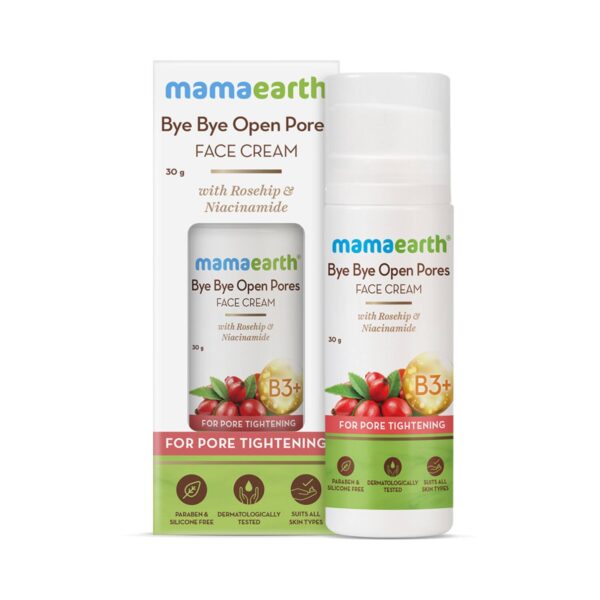 Mamaearth Bye Bye Face Cream For Pore Tightening With Rosehip & Niacinamide (30g) - Mamaearth
