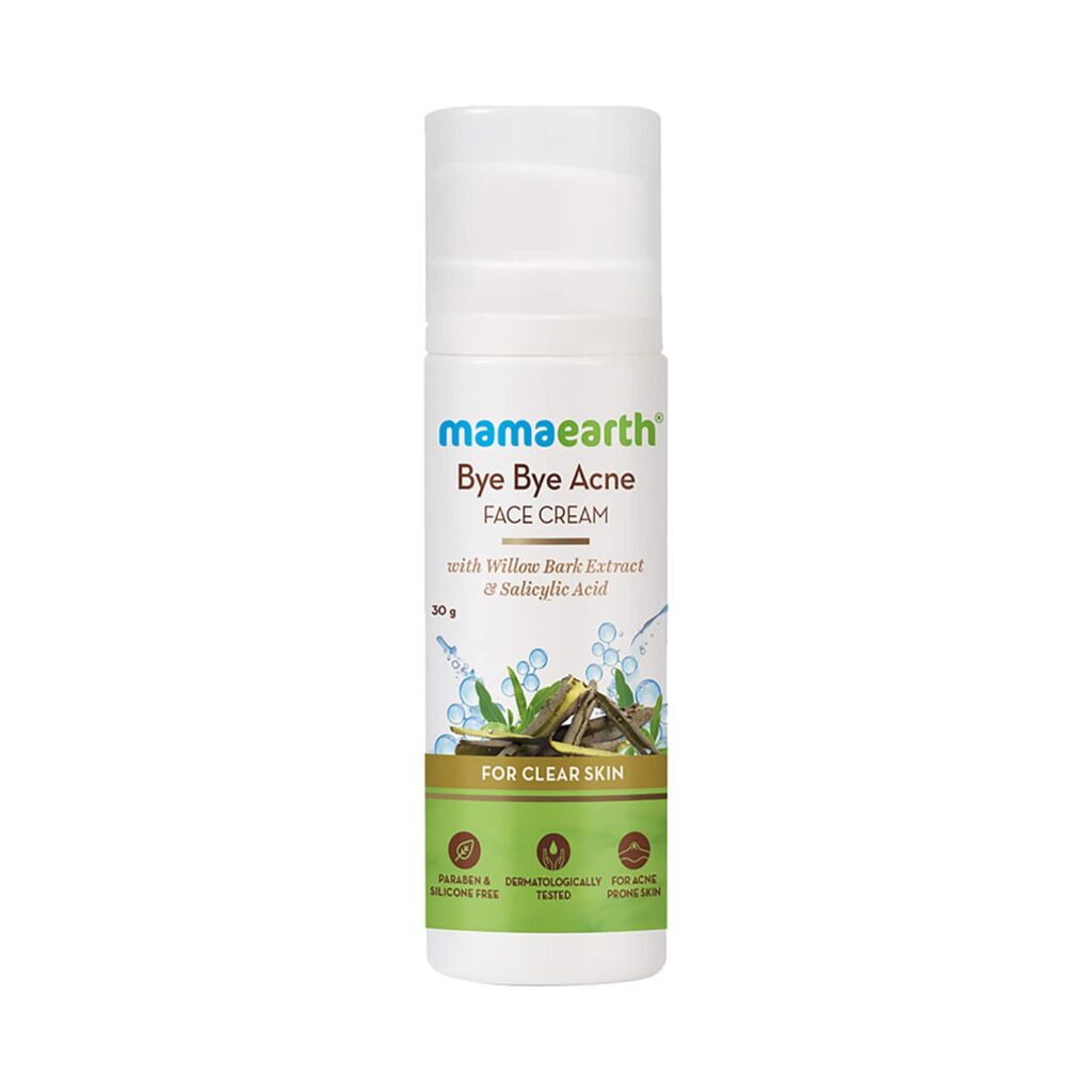 Mamaearth Bye Bye Face Cream With Willow Bark Extract & Salicylic Acid For Clear Skin (30g) - Mamaearth