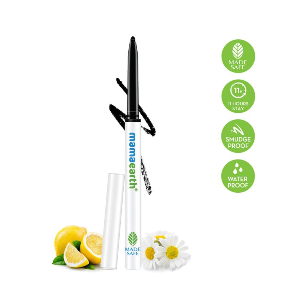Mamaearth Charcoal Black Long Stay Kajal - Black (0.35g) - Mamaearth