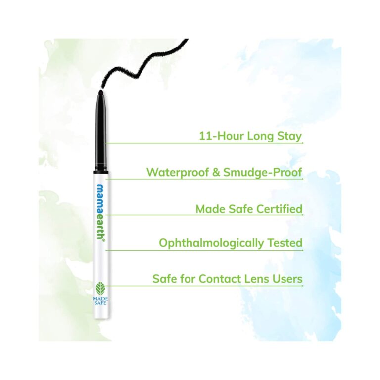 Mamaearth Charcoal Black Long Stay Kajal - Black (0.35g) - Mamaearth