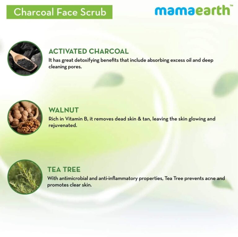 Mamaearth Charcoal Face Scrub (100g) - Mamaearth