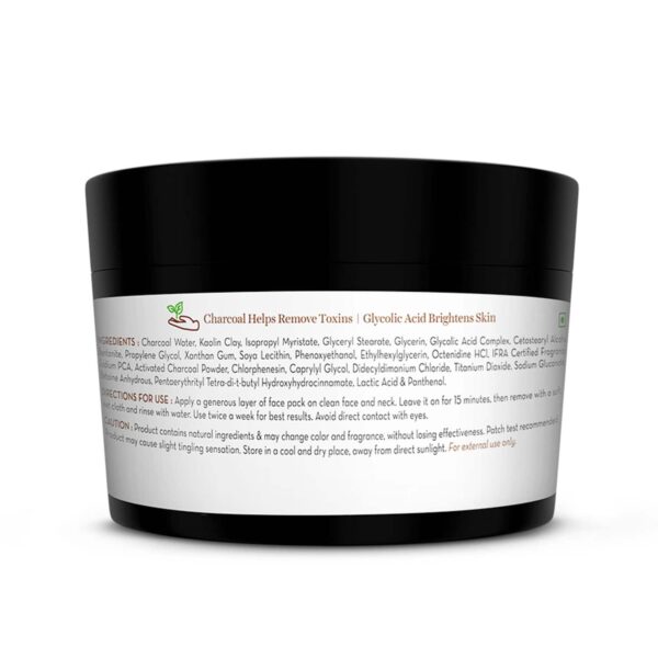 Mamaearth Charcoal Purifying Face Pack Activated Charcoal & Glycolic Acid (200 g) - Mamaearth