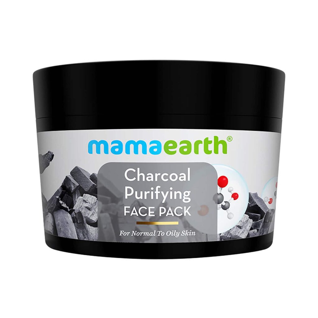 Mamaearth Charcoal Purifying Face Pack Activated Charcoal & Glycolic Acid (200 g) - Mamaearth