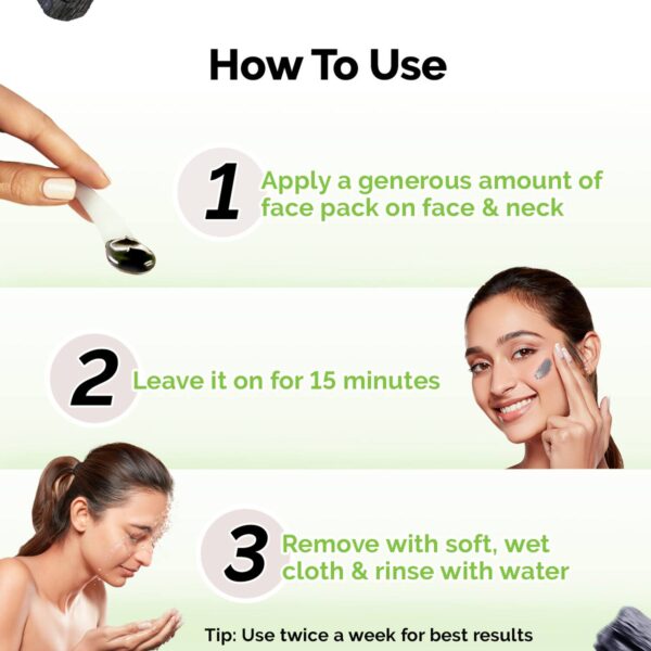 Mamaearth Charcoal Purifying Face Pack Activated Charcoal & Glycolic Acid (200 g) - Mamaearth