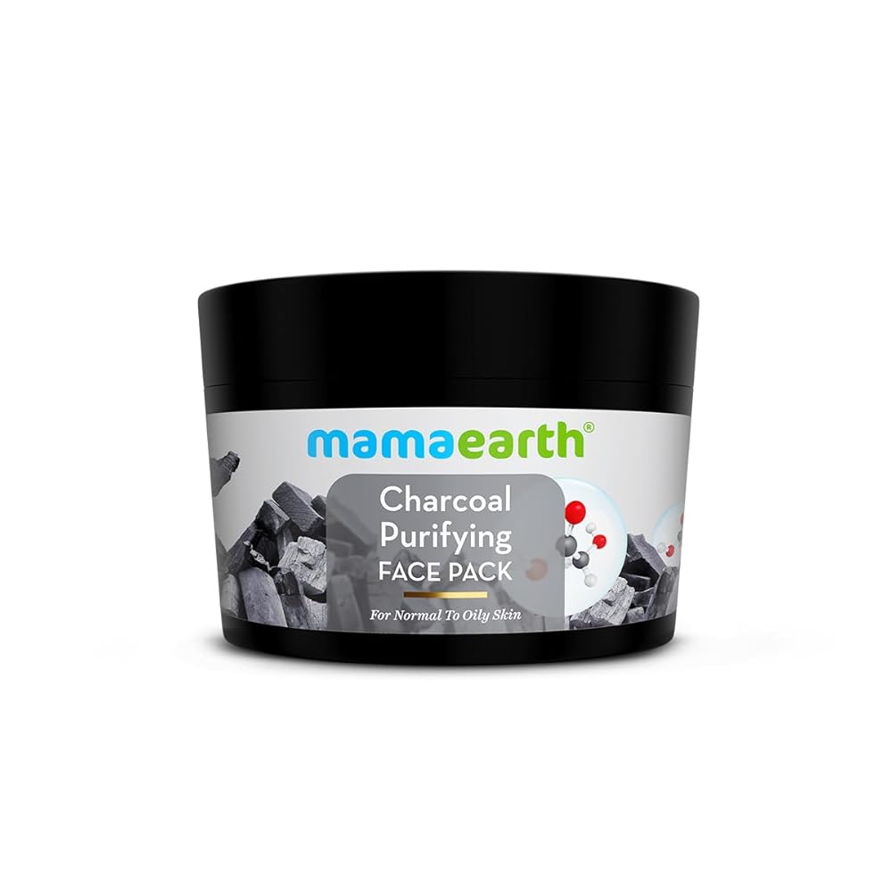 Mamaearth Charcoal Purifying Face Pack with Activated Charcoal & Glycolic Acid for Skin Detoxification Natural, DIY-like Texture | Detoxifies Skin | Crafted with Nature’s Best...