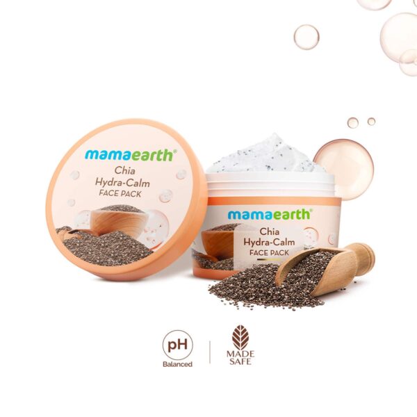 Mamaearth Chia Hydra-Calm Face Pack With Chia Seed & Ceramides (200 g) - Mamaearth