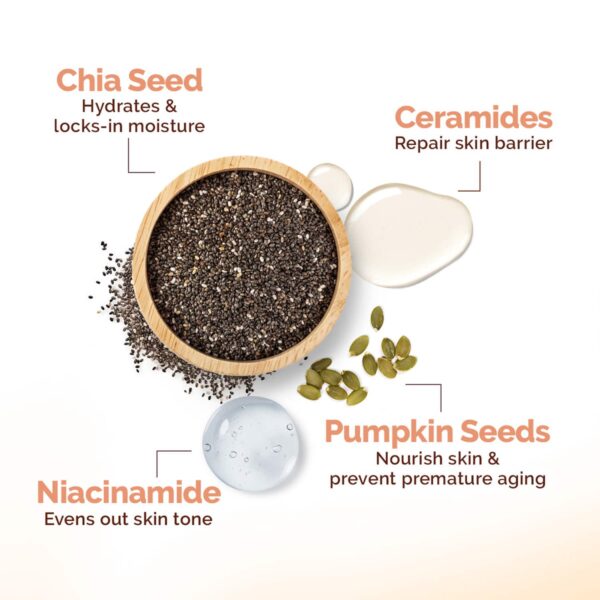 Mamaearth Chia Hydra-Calm Face Pack With Chia Seed & Ceramides (200 g) - Mamaearth