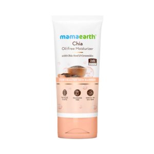 Mamaearth Chia Oil-Free Moisturizer with Chia Seed & Ceramides for Healthy Skin Barrier (80 g) - Mamaearth