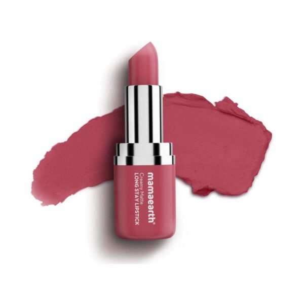 Mamaearth Creamy Matte Long Stay Lipstick - Pink Rose (4.2 g) - Mamaearth