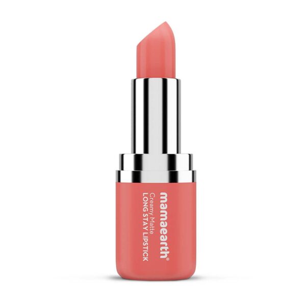 Mamaearth Creamy Matte Long Stay Lipstick with Murumuru Butter and Vitamin E - Coral Bloom (4.2 g) - Mamaearth