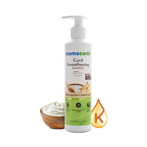 Mamaearth Curd Smoothening Shampoo (250ml) - Mamaearth