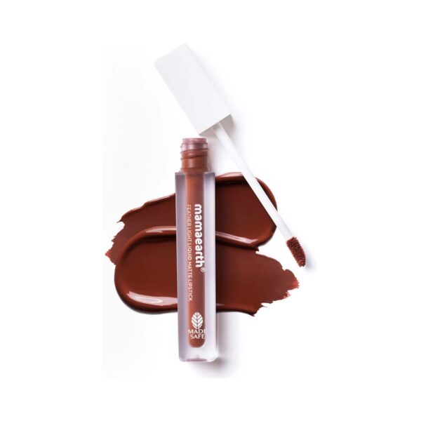 Mamaearth Feather Light Liquid Matte Lipstick With Coconut & Vitamin E - 03 Nude Tea (3.5ml) - Mamaearth