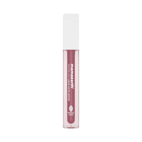 Mamaearth Feather Light Liquid Matte Lipstick With Coconut & Vitamin E - 04 Nude Rose (3.5ml) - Mamaearth