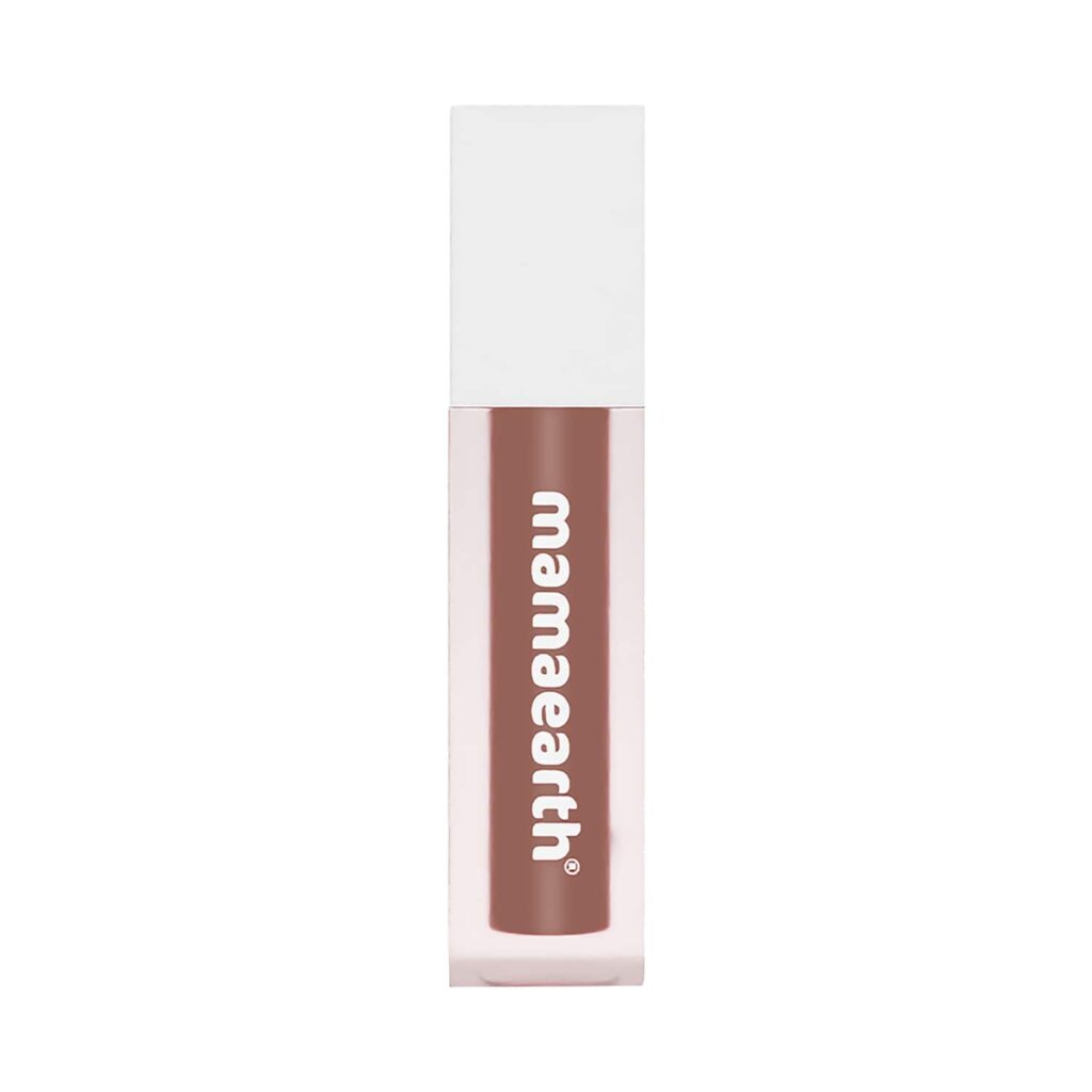 Mamaearth Feather Light Liquid Matte Mini Lipstick With Coconut & Vitamin E - 01 Nude Perfect (1.2ml) - Mamaearth
