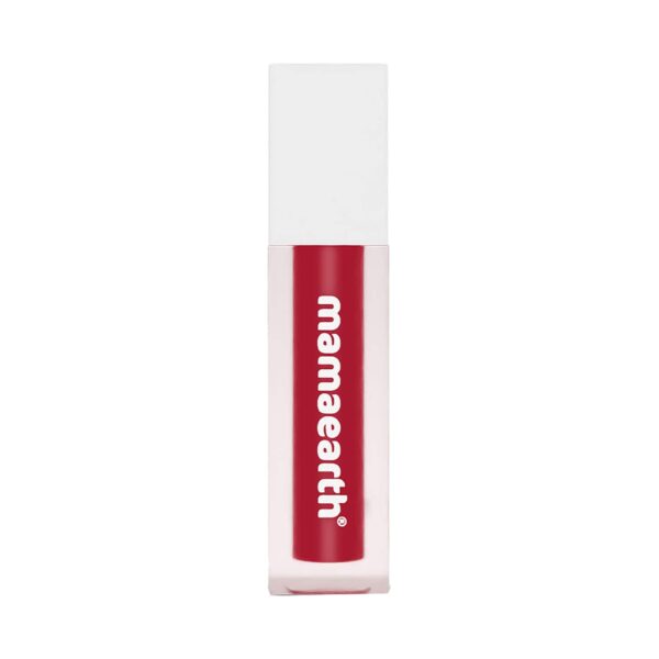 Mamaearth Feather Light Liquid Matte Mini Lipstick With Coconut & Vitamin E - 06 Red Velvet (1.2ml) - Mamaearth