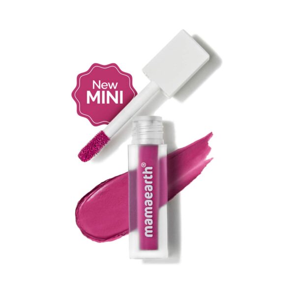 Mamaearth Feather Light Liquid Matte Mini Lipstick With Coconut & Vitamin E - 07 Pink Orchid (1.2ml) - Mamaearth