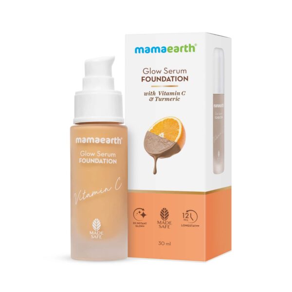 Mamaearth Glow Serum Foundation - 03 Nude Glow (30ml) - Mamaearth