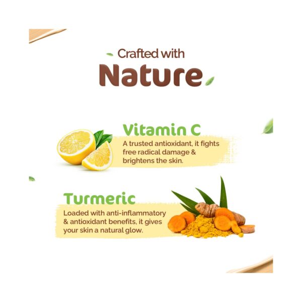 Mamaearth Glow Serum Foundation Mini Tube With Vitamin C & Turmeric - 03 Nude Glow (18ml) - Mamaearth