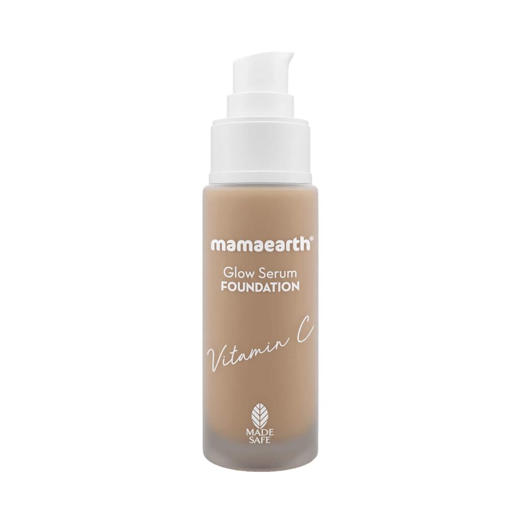 Mamaearth Glow Serum Foundation With Vitamin C & Turmeric - 08 Natural Glow (30ml) - Mamaearth