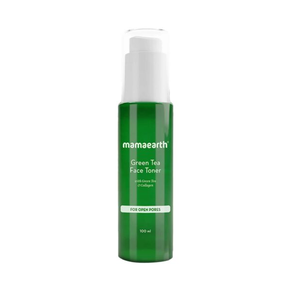 Mamaearth Green Tea Face Toner With Green Tea & Collagen For Open Pores (100ml) - Mamaearth