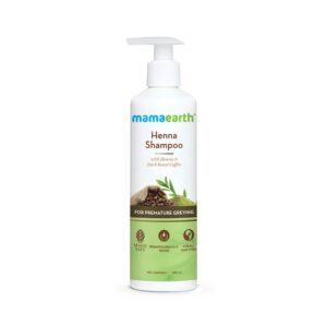Mamaearth Henna Shampoo With Henna & Dark Roast Coffee For Premature Greying (250ml) - Mamaearth