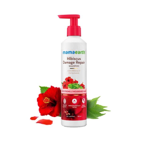 Mamaearth Hibiscus Damage Repair Shampoo (250 ml) - Mamaearth