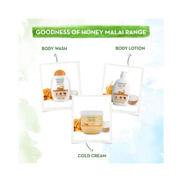 Mamaearth Honey Malai Body Lotion With Honey & Malai For Nourishing Glow (400ml) - Mamaearth
