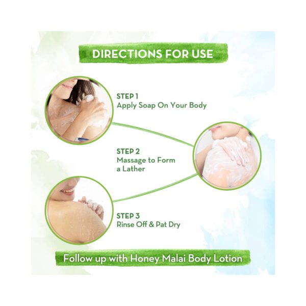 Mamaearth Honey Malai Nourishing Bathing Soap With Honey & Malai For A Nourishing Glow (125g) - Mamaearth