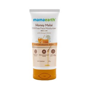 Mamaearth Honey Malai Oil-Free Face Moisturizer For Nourishing Glow (80g) - Mamaearth