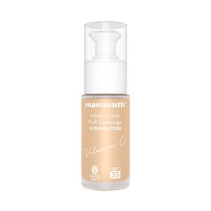 Mamaearth Hydra-Glow Full Coverage Foundation With Vitamin C and Turmeric - 05 Beige Glow (30 ml) - Mamaearth