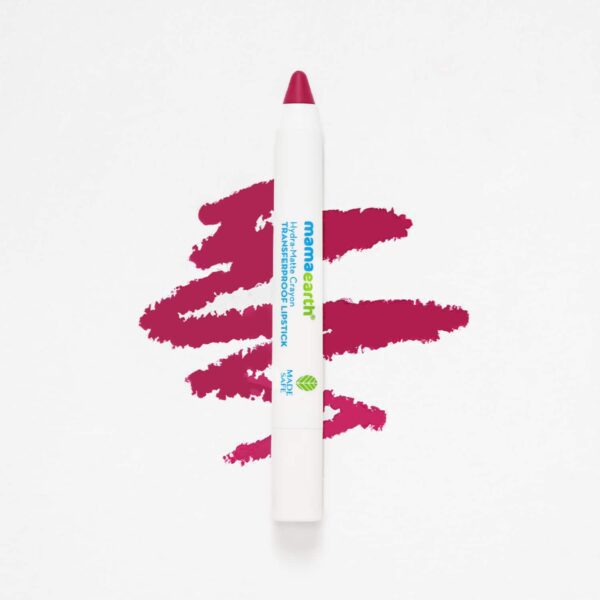 Mamaearth Hydra-Matte Crayon Transferproof Lipstick - 04 Passion Fruit Wine (2.4g) - Mamaearth