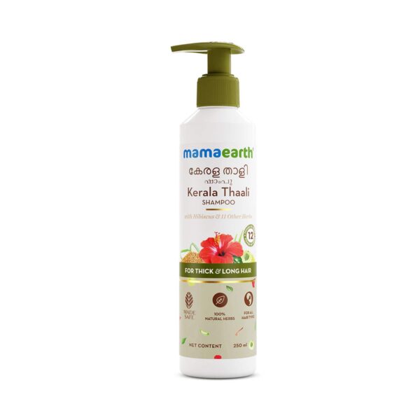 Mamaearth Kerala Thaali Shampoo with Shikakai Amla Flax Seeds for Thick & Long Hair (250 ml) - Mamaearth