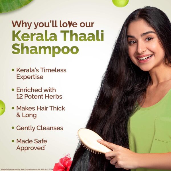 Mamaearth Kerala Thaali Shampoo with Shikakai Amla Flax Seeds for Thick & Long Hair (250 ml) - Mamaearth