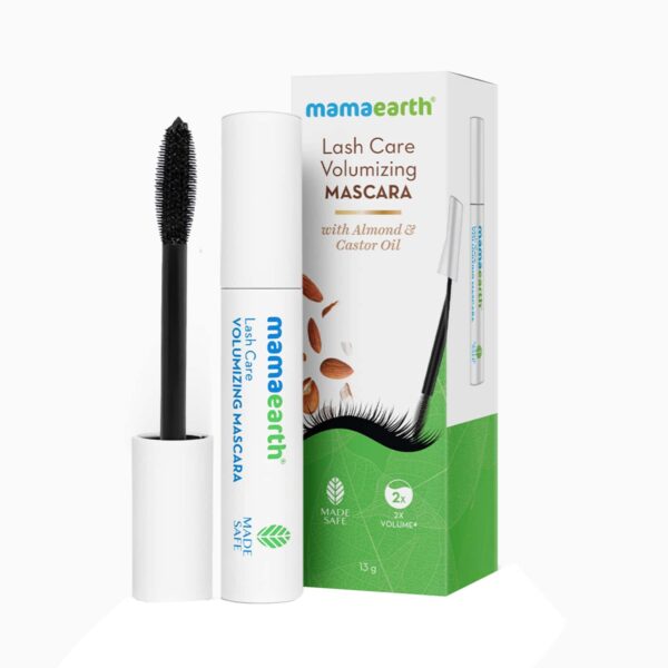 Mamaearth Lash Care Volumizing Mascara With Castor Oil & Almond Oil - Black (13g) - Mamaearth