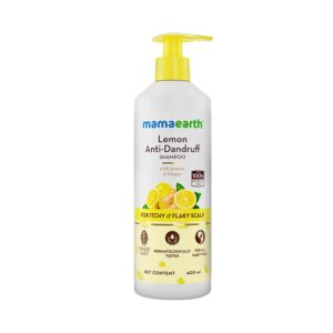 Mamaearth Lemon Anti-Dandruff Shampoo with Lemon & Ginger for Itchy & Flaky scalp (400 ml) - Mamaearth