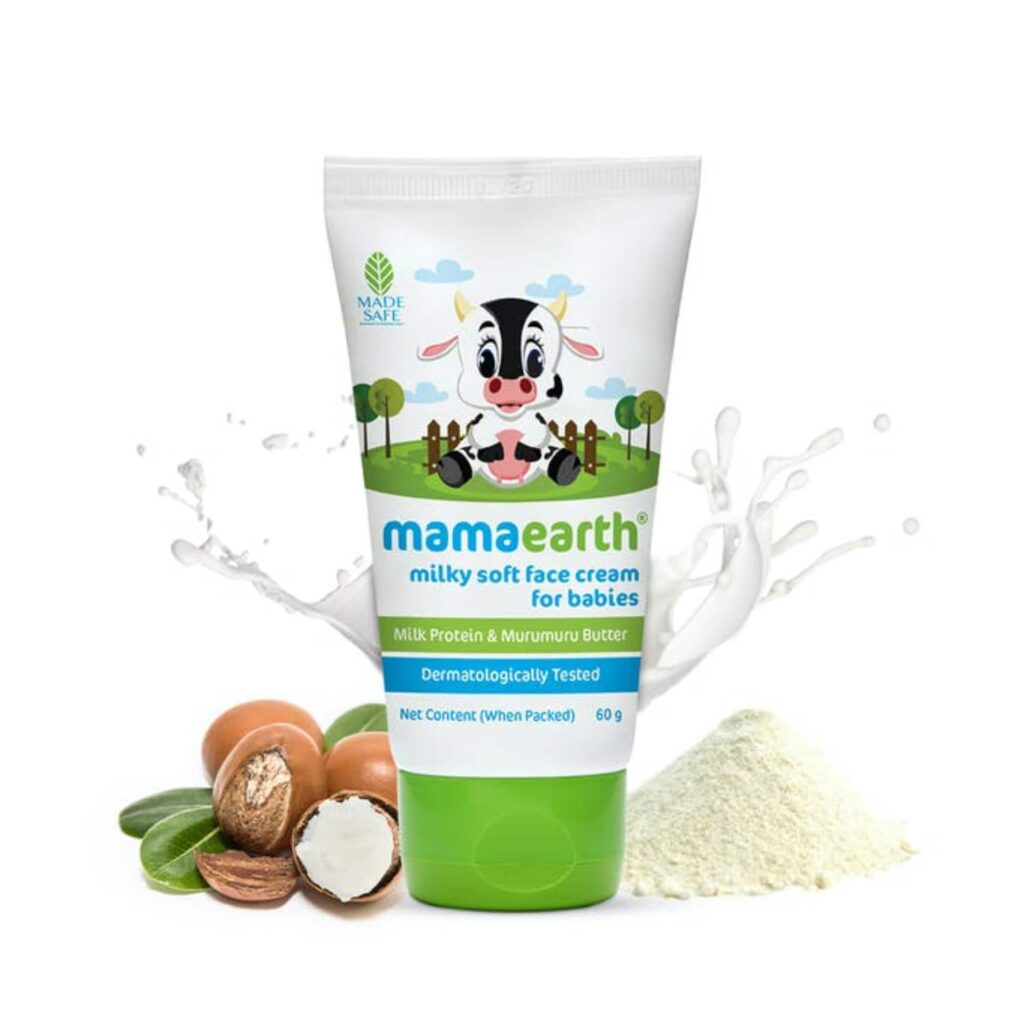 Mamaearth Milky Soft Baby Face Cream For Babies With Murumuru Butter (60ml) - Mamaearth