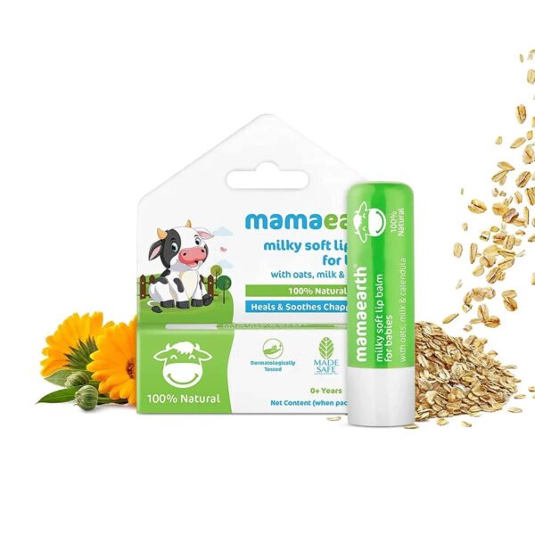 Mamaearth Milky Soft Natural Lip Balm For Babies (4g) - Mamaearth