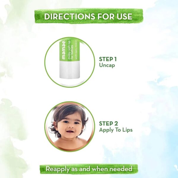 Mamaearth Milky Soft Natural Lip Balm For Babies (4g) - Mamaearth