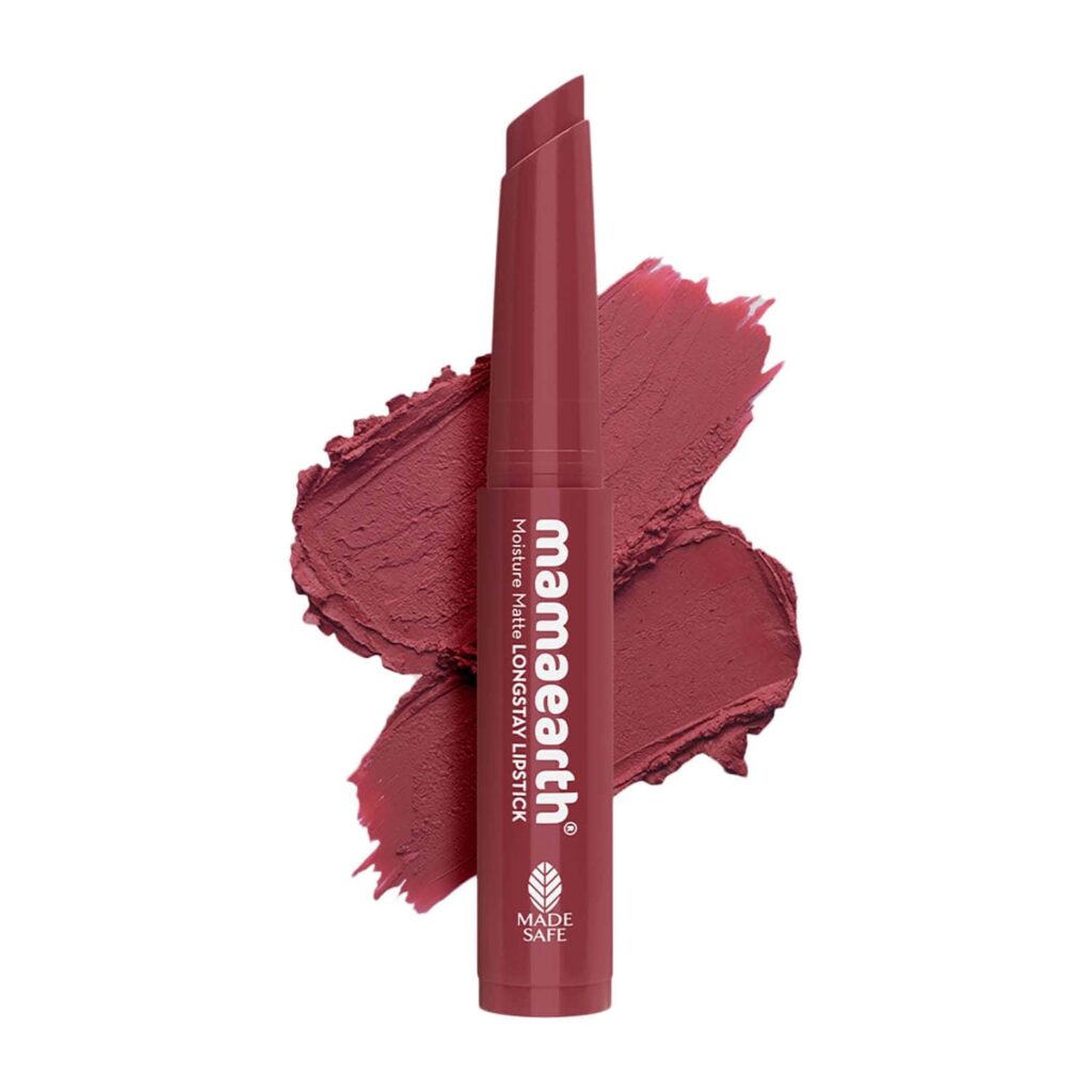 Mamaearth Moisture Matte Longstay Lipstick - 02 Plum Punch (0.7 g) - Mamaearth