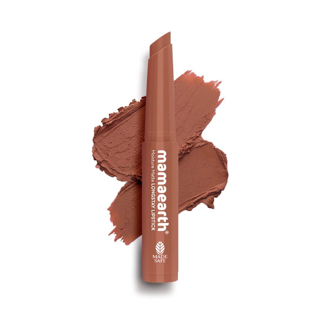 Mamaearth Moisture Matte Longstay Lipstick - 04 Cinnamon Nude (0.7 g) - Mamaearth