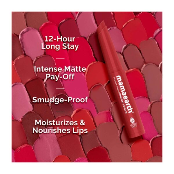 Mamaearth Moisture Matte Longstay Lipstick - 08 Pink Tulip (0.7 g) - Mamaearth