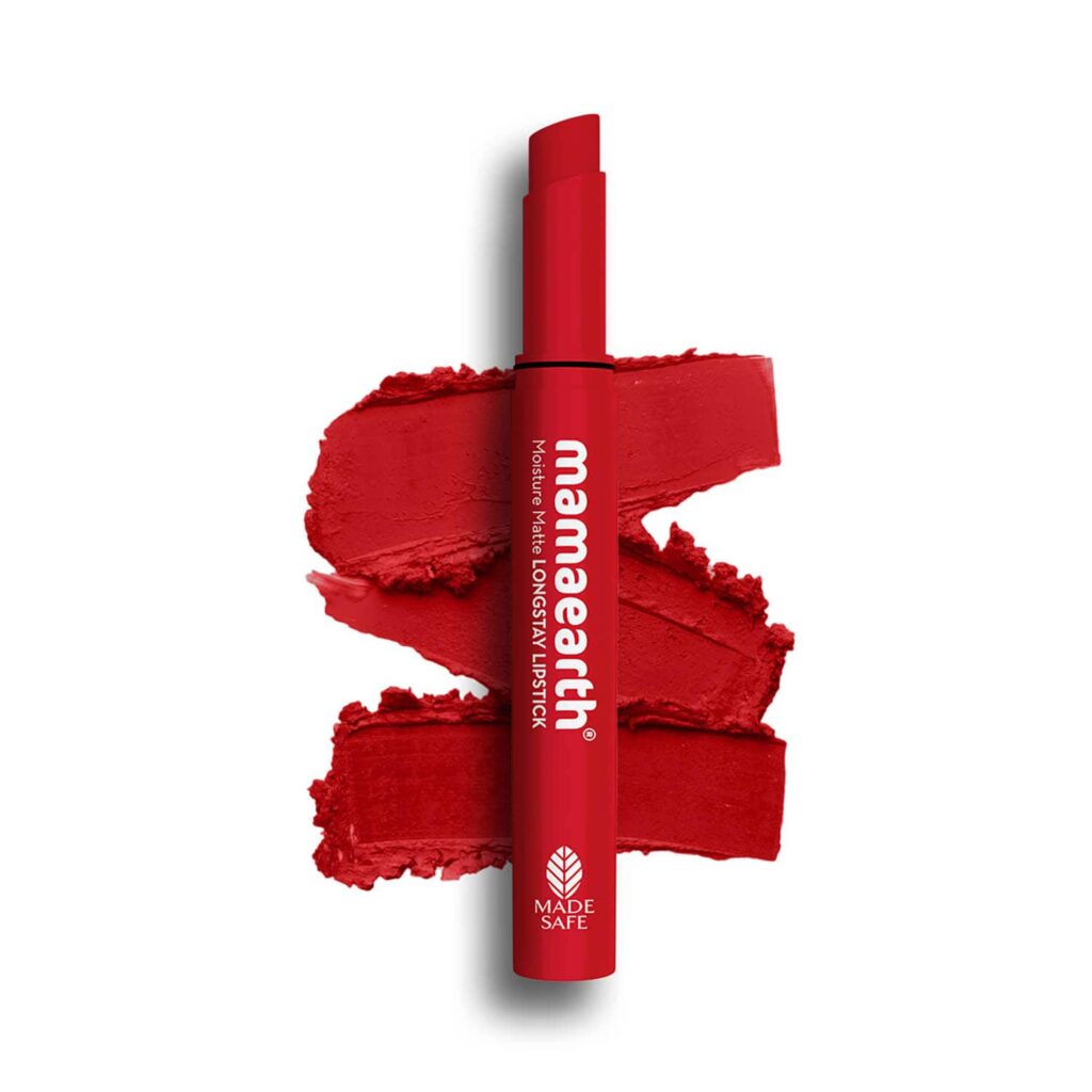Mamaearth Moisture Matte Longstay Lipstick With Avocado Oil & Vitamin E - 15 Grapefruit Pink (2g) - Mamaearth