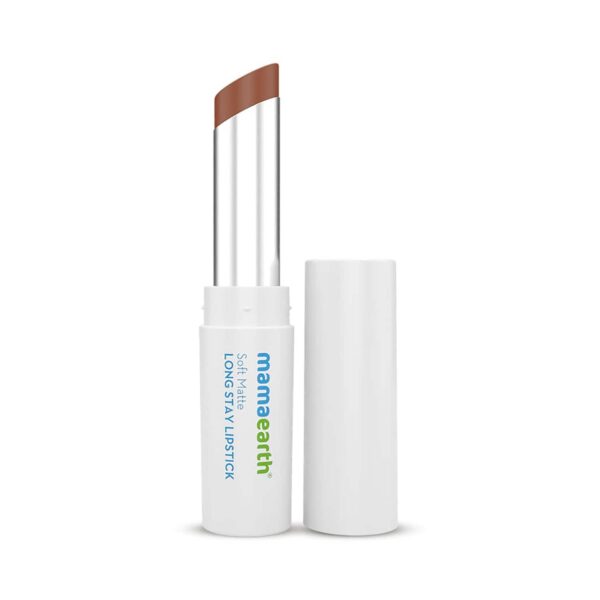 Mamaearth Moisture Soft Matte Longstay Lipstick - 01 Mocha Brown (3.5g) - Mamaearth